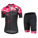 2018 Maillot Cyclisme Femme Nalini Chic Rouge Manches Courtes et Cuissard