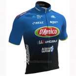 2019 Maillot Cyclisme Damico Area Noir Bleu Manches Courtes et Cuissard