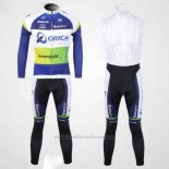 2012 Maillot Cyclisme GreenEDGE Champion Oceania Manches Longues et Cuissard