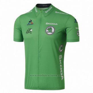 2016 Maillot Cyclisme Tour de France Vert Manches Courtes et Cuissard