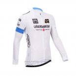 2014 Maillot Cyclisme Giro d'Italia Blanc Manches Longues et Cuissard