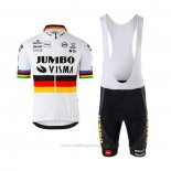 2020 Maillot Cyclisme Jumbo Visma Champion Allemagne Manches Courtes et Cuissard
