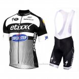 2016 Maillot Cyclisme Etixx Quick Step Blanc et Noir Manches Courtes et Cuissard