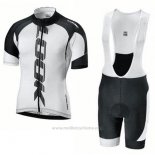 2017 Maillot Cyclisme Look Blanc Manches Courtes et Cuissard