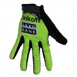 2020 Tinkoff Saxo Bank Gants Doigts Longs Cyclisme Vert Noir