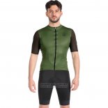 2022 Maillot Cyclisme Campagnolo Vert Manches Courtes et Cuissard