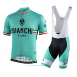 2021 Maillot Cyclisme Bianchi Noir Manches Courtes et Cuissard