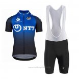 2020 Maillot Cyclisme NTT Pro Cycling Bleu Noir Manches Courtes et Cuissard