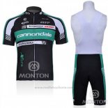 2011 Maillot Cyclisme Cannondale Noir et Vede Militare Manches Courtes et Cuissard