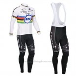 2013 Maillot Cyclisme UCI Monde Champion Lider Quick Step Manches Longues et Cuissard