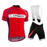 2015 Maillot Cyclisme Orbea Rouge Manches Courtes et Cuissard