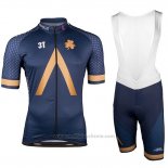 2018 Maillot Cyclisme Aqua Blue Sport Manches Courtes et Cuissard