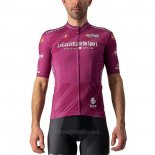 2021 Maillot Cyclisme Giro d'Italia Fuchsia Manches Courtes et Cuissard