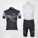 2012 Maillot Cyclisme Shimano Noir et Orange Manches Courtes et Cuissard